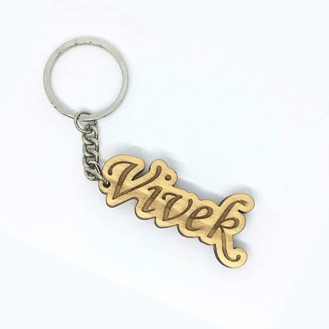 wooden costomized name keychains