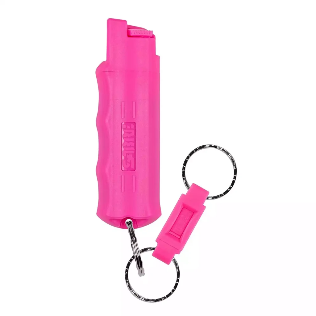 SABRE Red Pepper Spray with Pink Key Case