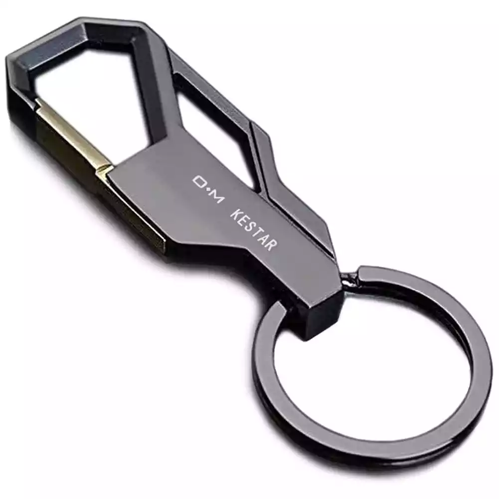 Techpro Stainless Steel Keychain | Proud Horse Black Hook