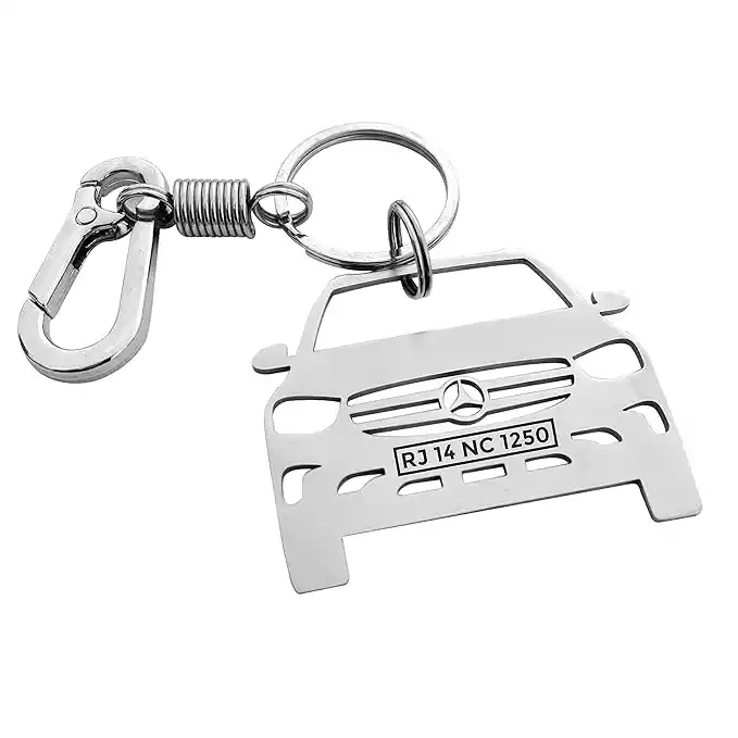 SUHAAVANA Personalized Stainless Steel Car Key Chain