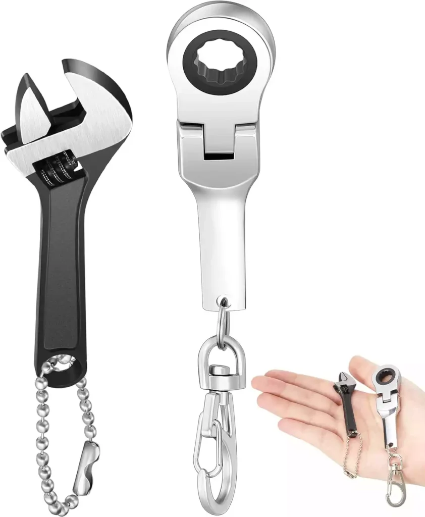  Chumia 2 Sets 10mm Ratchet Wrench Keychain 