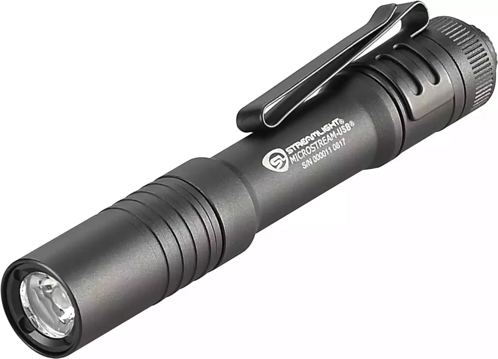 Streamlight 66604 MicroStream 250-Lumen EDC Ultra-Compact Flashlight with USB Rechargeable Battery