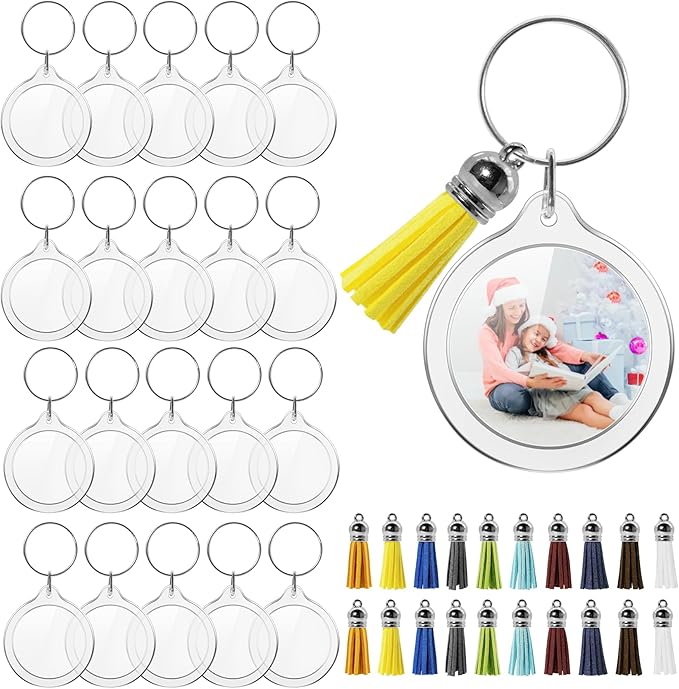 20 Set Acrylic Photo Keychain