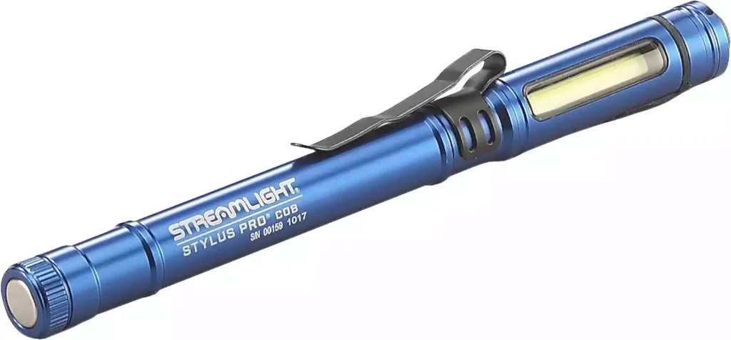 Streamlight 66708 Stylus Pro COB 160-Lumen USB Rechargeable Magnetic Penlight with Pocket Clip and USB Cord